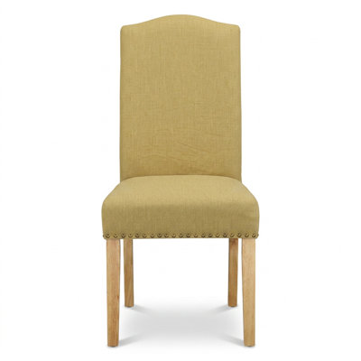 Ensemble de salle à manger rectangulaire 5 pièces en bois massif asiatique fini chêne, bois d'hévéa et tissu lin, comprenant une table à abattants et des chaises Parsons.
