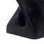 MGO Twist Shape Side Table, Wood-Like Texture, Black Colour