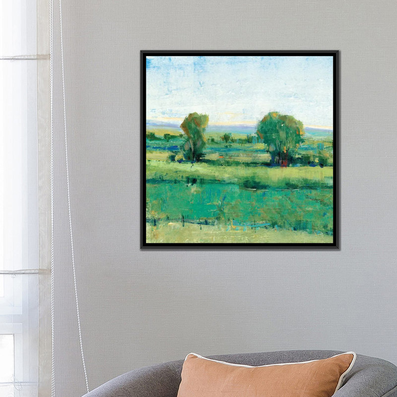 « spring pré i », reproduction de peinture à l’acrylique sur toile tendue, H 18 po x l 18 po x P 1,5 po, Pas de tapis
