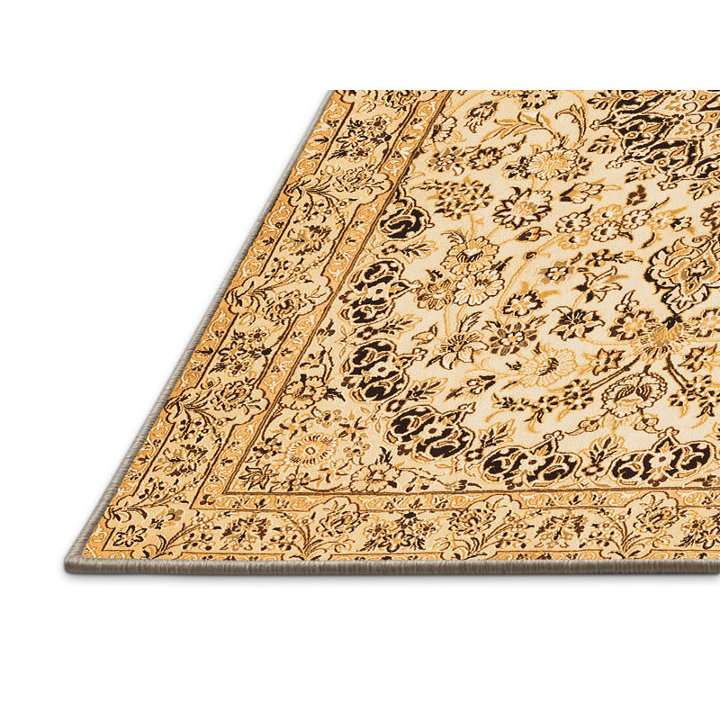 Tapis oriental rectangulaire fabriqué à la machine 7 pi x 9 pi Philipine