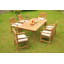 Payson Outdoor 7 - Piece Teak Dining Set-1924933322