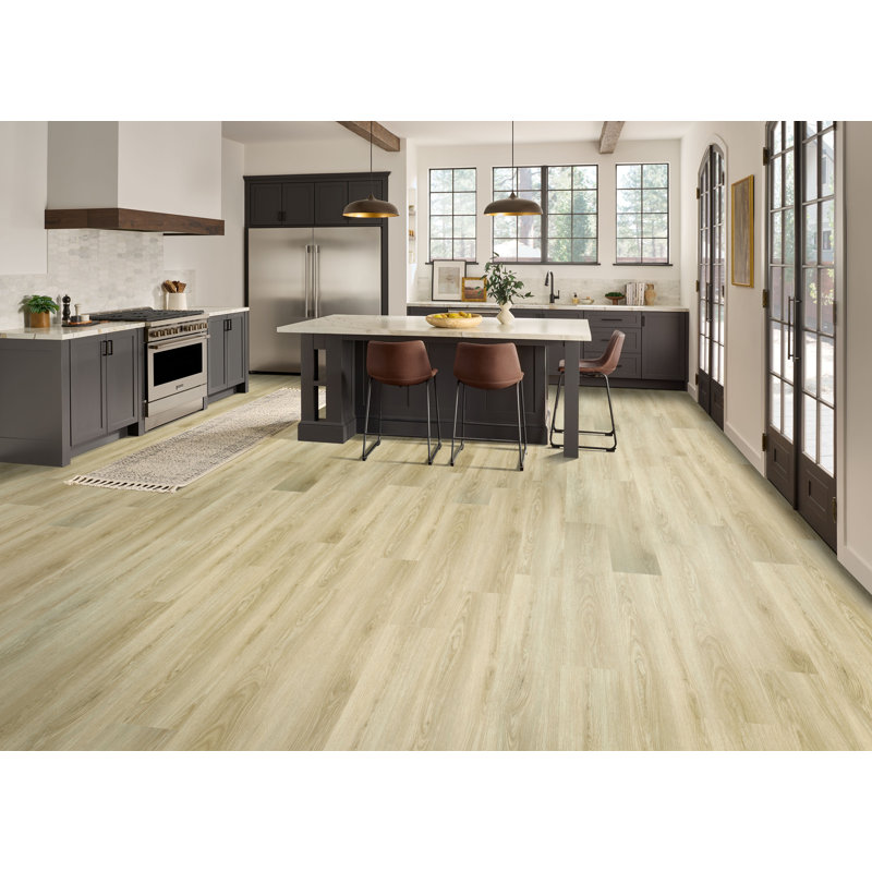 Vinyasa 5mm Thick 8.9'' W x 60'' L Vinyl Plank, Sand Dune