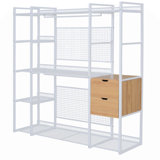 Open- Wardrobe With Hanging Rails, Shelves And Drawers,