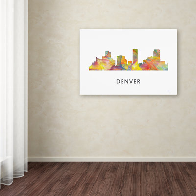 « denver colorado horizon wb-1 », impression sur toile tendue