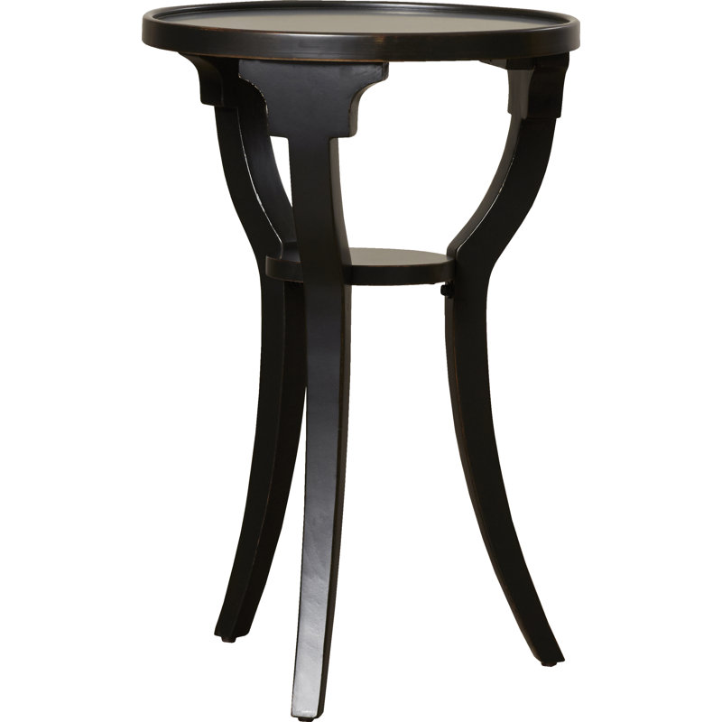 Dalton Round 15.75"W Side Table, Black Licorice