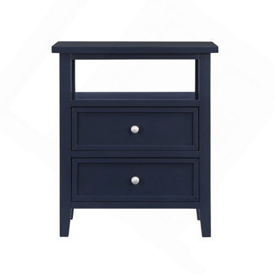 Weston Midnight Blue 2 Drawer Nightstand