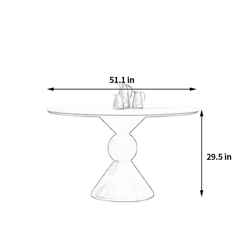 Zyrus, 29.5"H x 51.1"L x 51.1"W