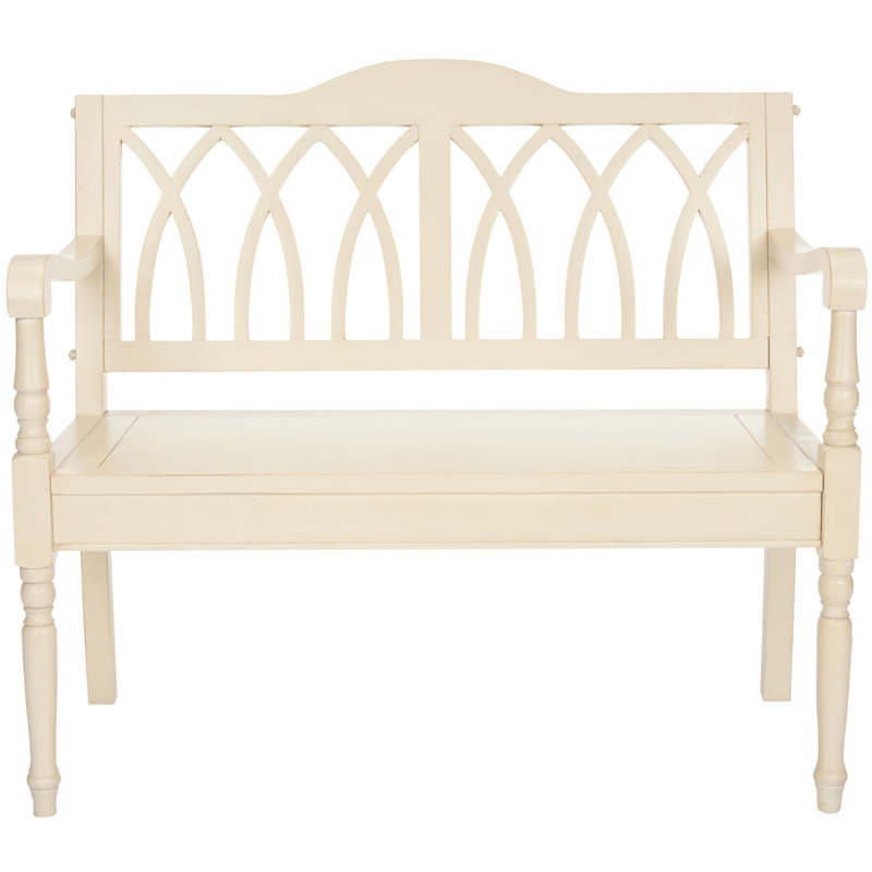 Lords Upholstered Bench, White