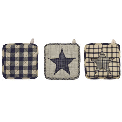 Laurel Foundry Modern Farmhouse Patchwork 100% Cotton Pot Holder Set