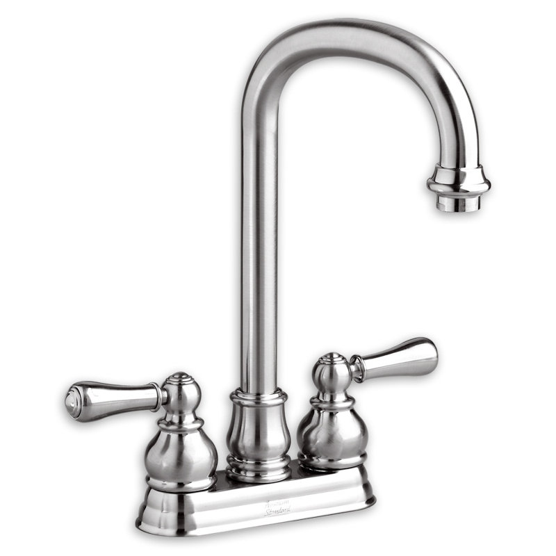  Robinet De Bar à Double Poignée Avec Poignées En Option, Levier En Porcelaine Hampton, Chrome poli