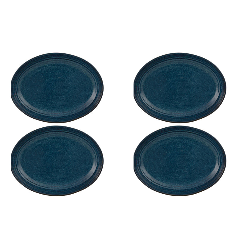Gemstone Lapis Lazuli Stoneware Salad/Dessert Plate