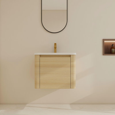 Ensemble de meuble-lavabo simple 24 po avec lavabo en céramique