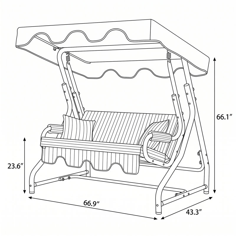 Fauteuil suspendu double extérieur