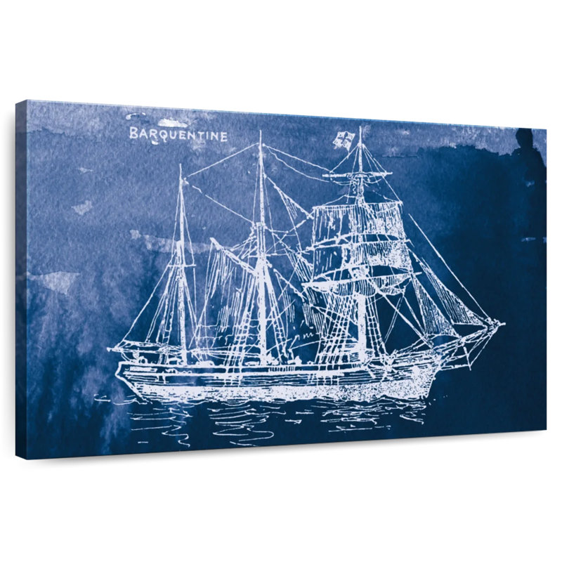 Voilier Mehar III indigo, H 26 po x l 39 po
