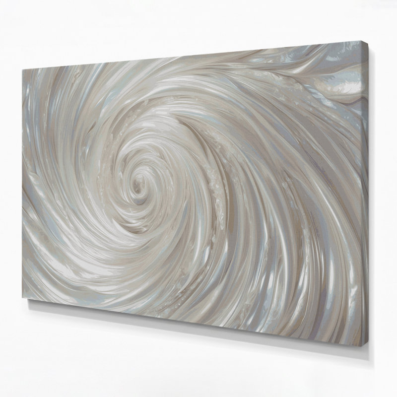 «Lyrical Abstraction 40», art mural sur toile grise, H 11 po x l 14 po