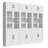 86.6'' H X 94.5'' W 5-tier Bookcase With Glass Doors