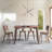 Casson 5Pcs Walnut Finish Dining Room Set