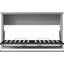 Lit-armoire pliant gris simple - Stable, optimisant l'espace