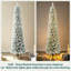 Arbre de Noël artificiel en flocons pré-éclairé-521049437