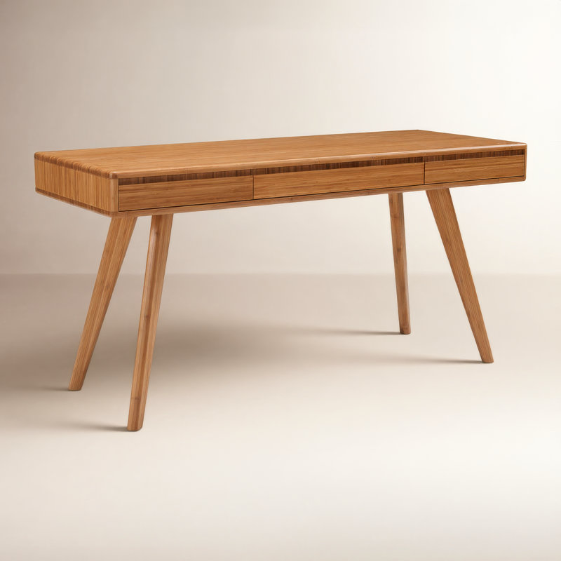 Bureau en bois massif Lacey, Caramélisé