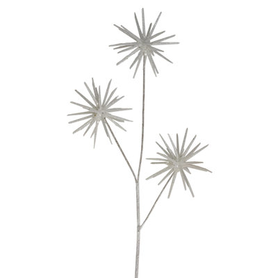 24" Glittered Starburst Artificial Christmas Spray