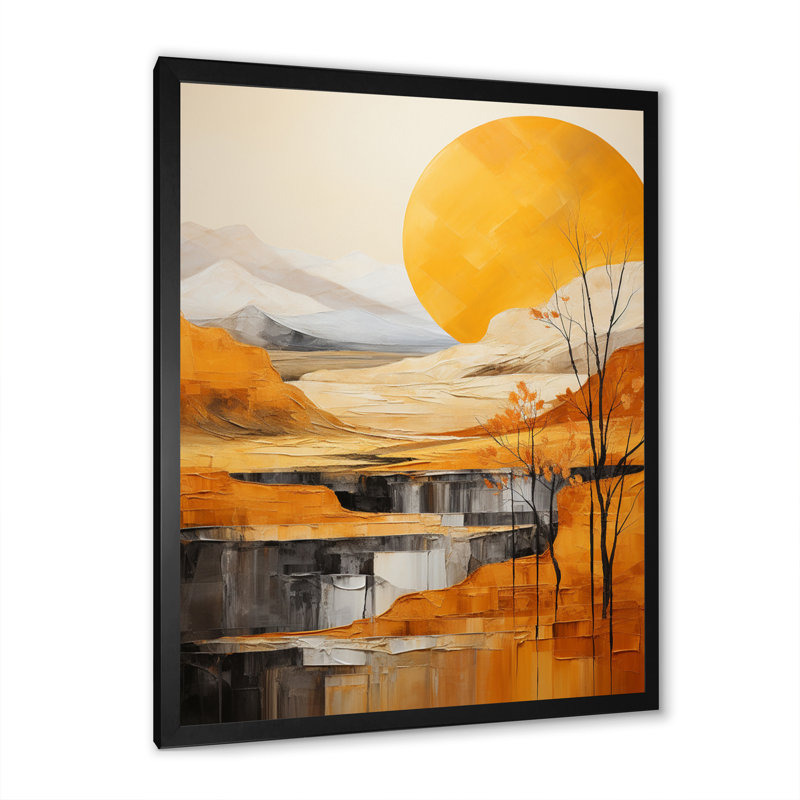 «Bold Landscape Canyon Desert X», reproduction sur toile, Cadre photo noir, H 20 po x l 12 po x P 1 po