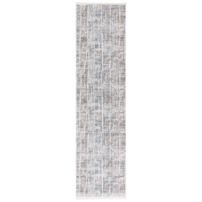 Tapis abstrait Candelario Performance, Tapis de couloir 2 pi 2 po x 8 pi