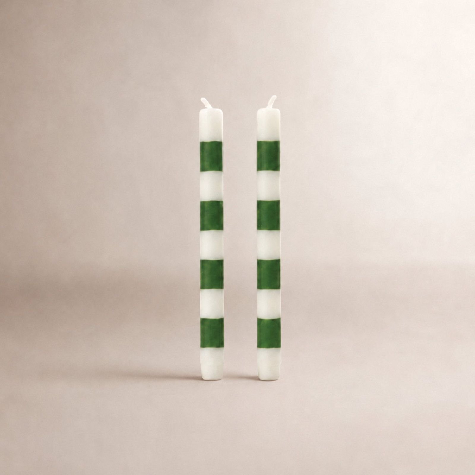 Unscented Taper Candle Set, Green