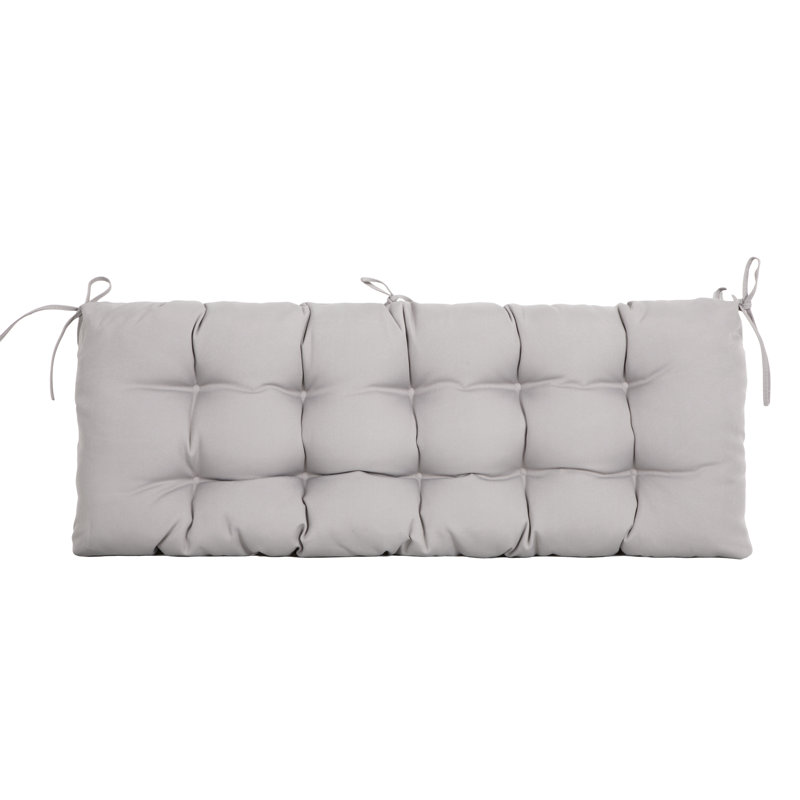 Cassella Outdoor 4'' Bench Seat Cushion, Gray