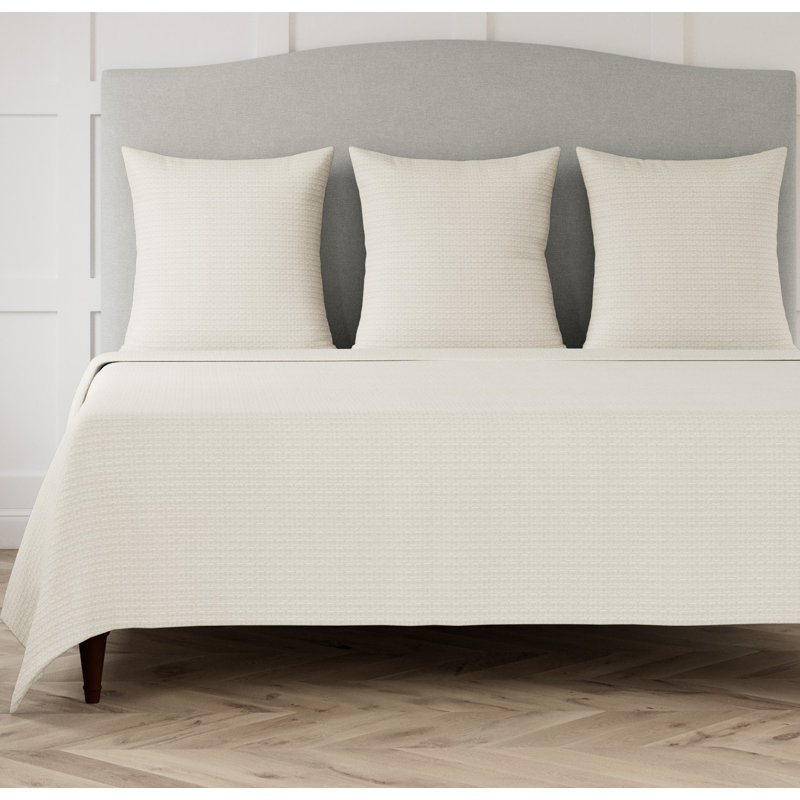 Pavilion Coverlet, Bone, Queen Coverlet