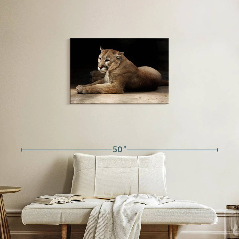 Brampt Lounging Puma, 20" H x 30" W
