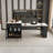 Expandable Kitchen Island with Dining Table,Cabinet & 2 Drawers