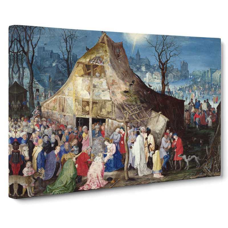 The Adoration Of The Kings by Pieter Bruegel The Elder - Wrapped Canvas, 35cm H x 60cm W x 3cm D