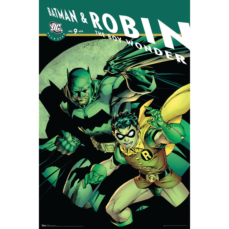Impression sur papier c.c.-batman et robin