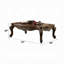 Table basse en chêne antique avec pieds Queen Anne