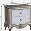 Table de chevet 2 tiroirs Champagne antique