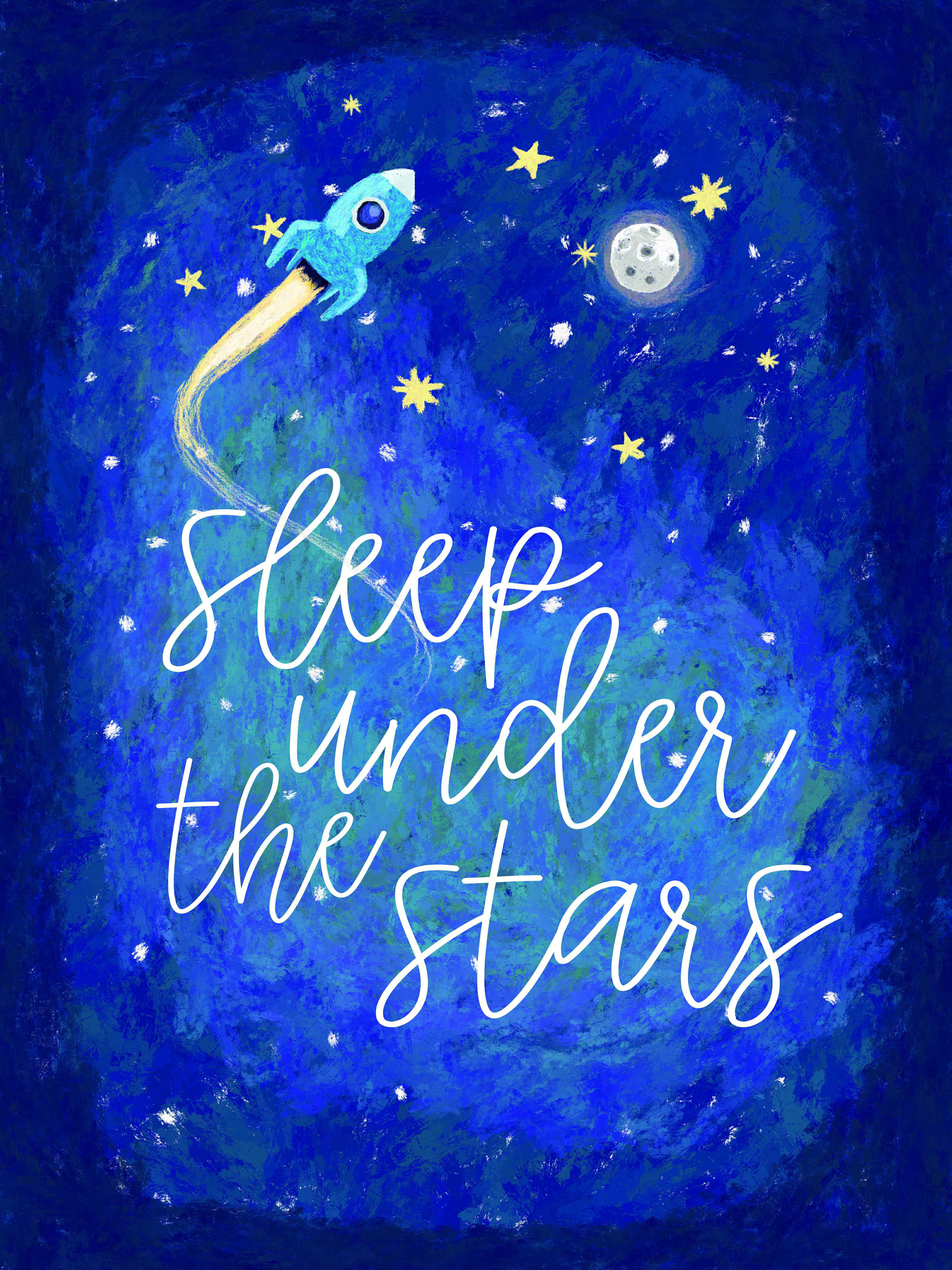 Trinx Sleep Under Stars - Wrapped Canvas Print | Wayfair, image size:3150x4200