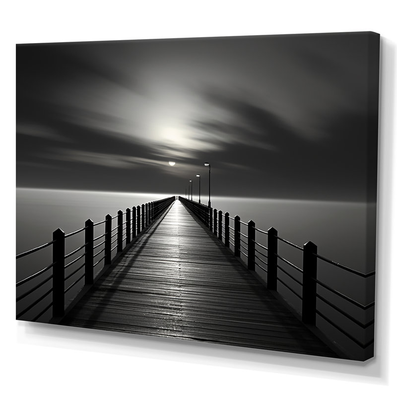 " Bridge To Nowhere Scenery III ", Wrapped Canvas, 12" H x 20" W