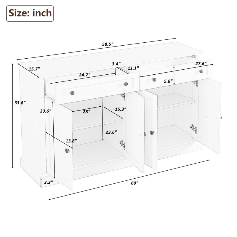 Winston Porter Idala 58.5'' Sideboard & Reviews | Wayfair