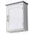 Latitude Run® Bathroom Wall Mount Storage Cabinet Single Door with Adjustable Shelf White and Gray