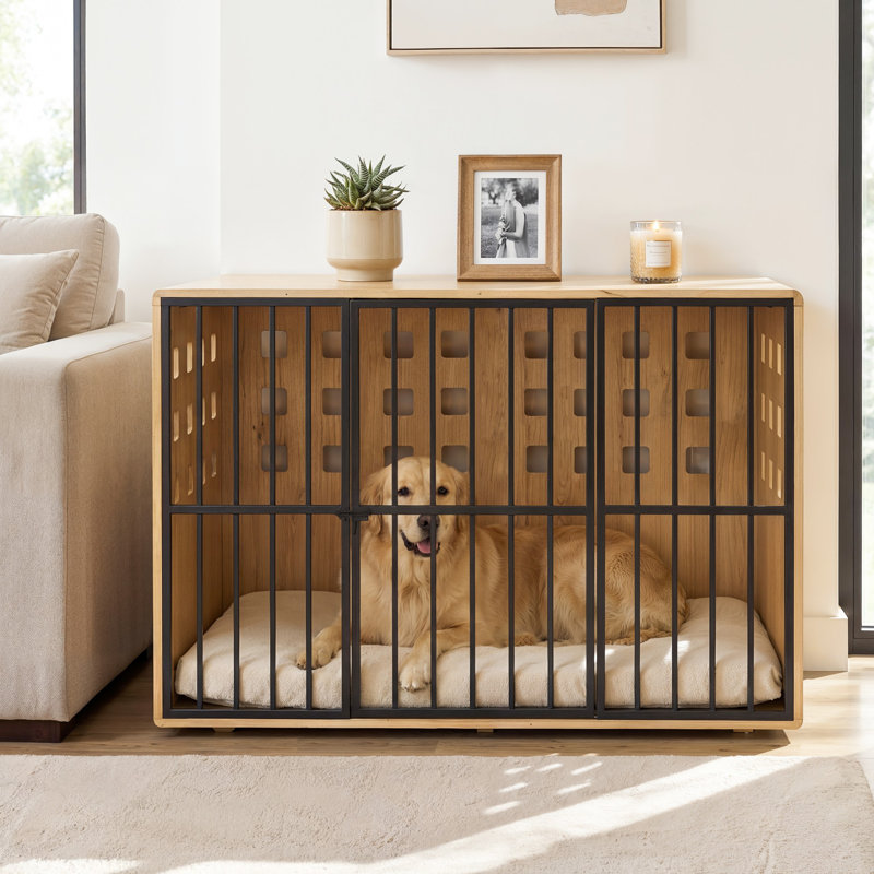 Caisse pour chien Dorien Furniture, H 31,5 po x l 47,2 po x P 23 po