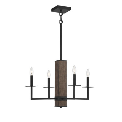 Lustre classique à 4 lumières de style bougie Martez