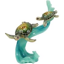 McLelland 4H Blue Sea Turtle Glitter Snow Globe Unique Gifts Bayou Breeze