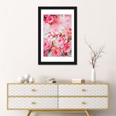«Shabby Elegance Pink», impression sur toile