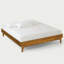 Lit plateforme Coraline en bois robuste, cadre de lit moderne sans tête de lit, supporte jusqu'à 800 lb-170709136-170709132