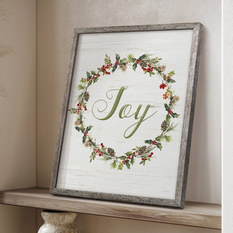Joy Framed Print - Solid Wood, 15" H x 12" W