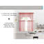 Rideau de cuisine semi-transparent en voile cafe chevrons Snowhill-916923645