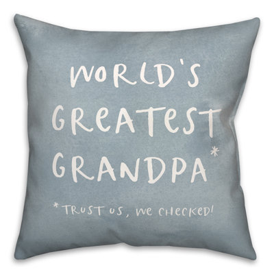  World’S Greatest Grandpa Throw Pillow