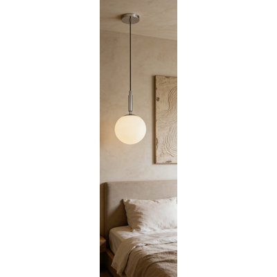 Luminaire suspendu moderne en forme de globe avec cordon de suspension réglable pour îlot de cuisine, table de salle à manger, chambre à coucher et salle de bain, homologué UL