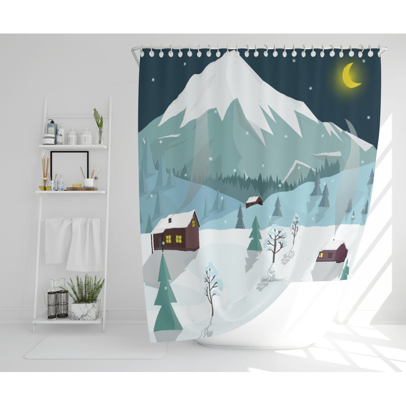 Dobson Polyester Shower Curtain Set